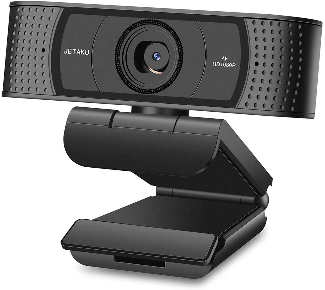 Webcam with Microphone-Computer Camera with Privacy Shutter