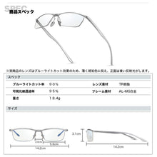 画像をギャラリービューアに読み込む, blue light cut glasses
